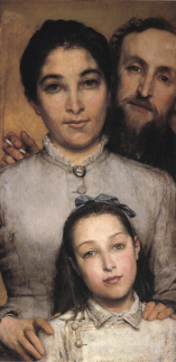 Portrait of Aime-Jules Dalou,his Wife and Daughter (mk23)